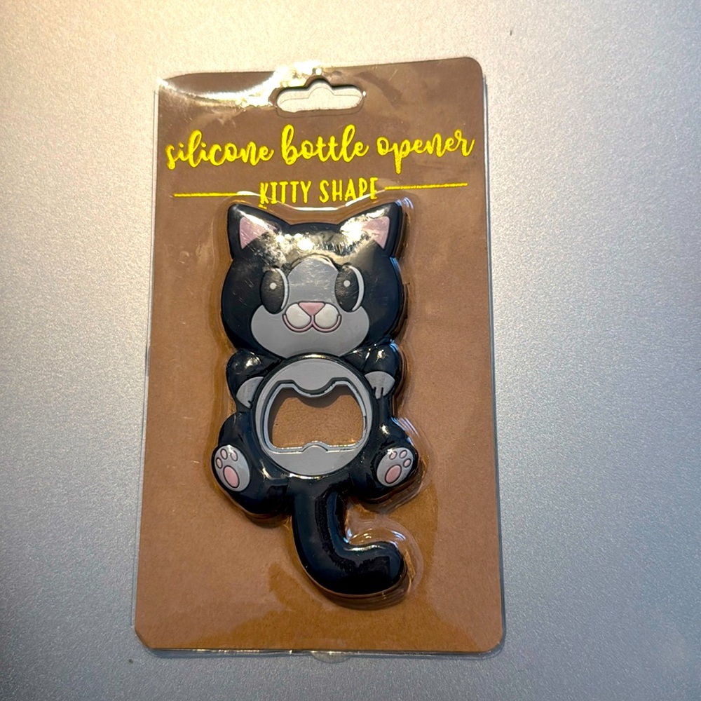 💙Kitty shaped silicone bottle opener